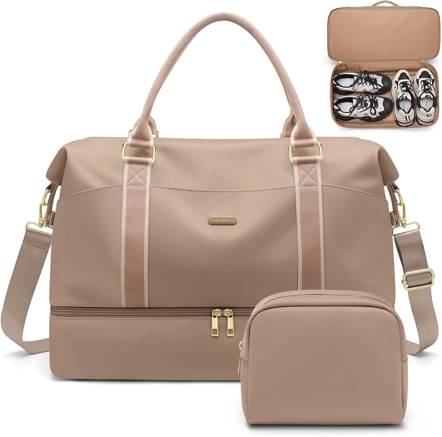 Beis duffle bag with toiletry set